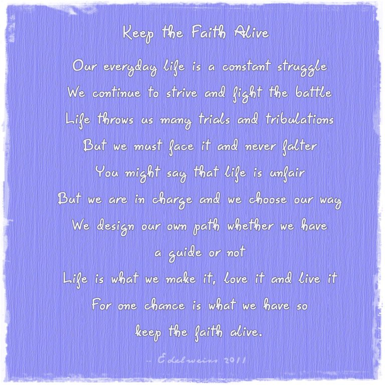 Keep the Faith Alive