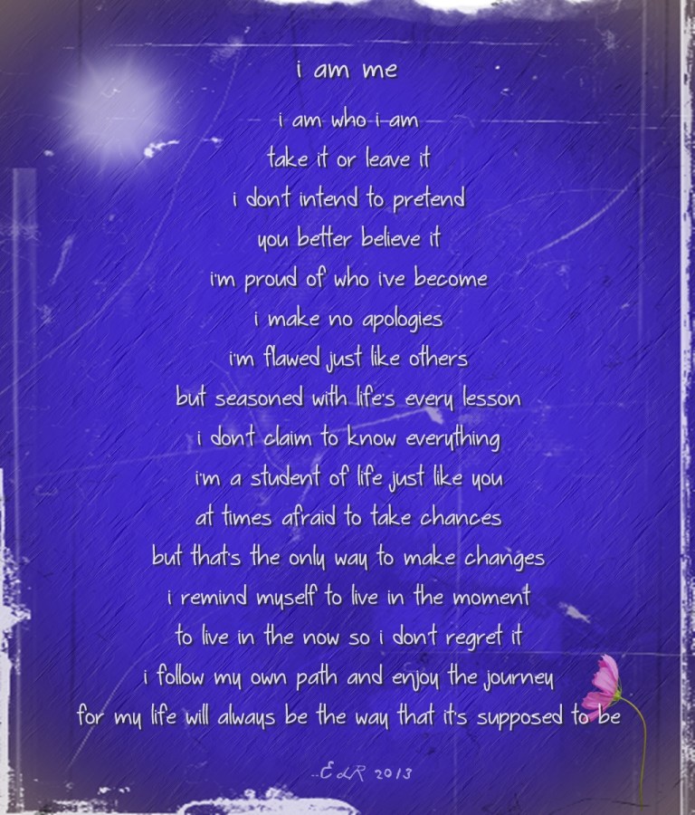 Inspired by loving and appreciating oneself.