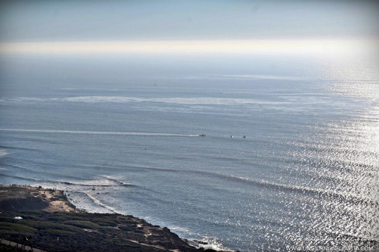 Overlooking the Pacific Ocean from Cabrillo National Monument in Point Loma. (San Diego, CA)